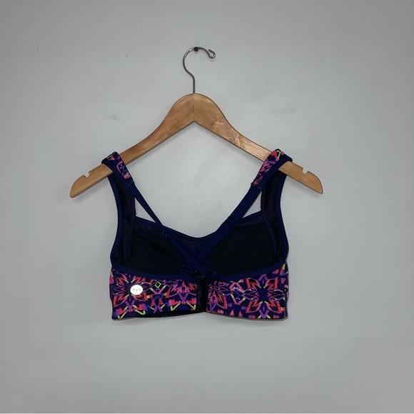 TYR Purple and Pink Patterned Bikini Top - Picture 7 of 12